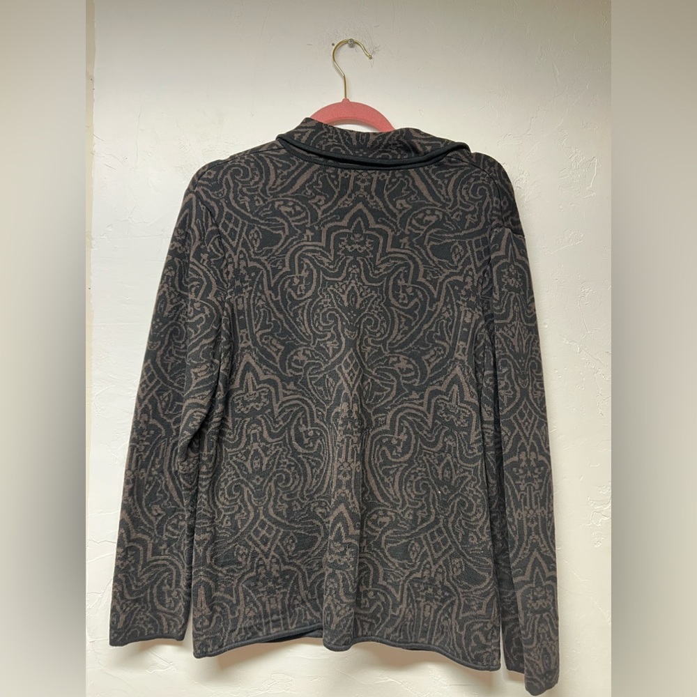 Chico’s Patterned Button Down Sweater - image 2